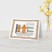 Funny Prison Wenskaart Kaart (Gele Bloem)