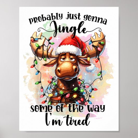 Funny Probably Just Gonna Jingle Some Of The Way, Poster (Voorkant)
