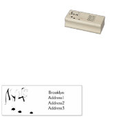 Funny proboscis aap cartoon afbeelding 	rubberstempel (Gestempeld)