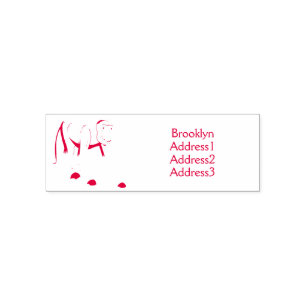 Funny proboscis aap cartoon afbeelding zelfinktende stempel