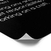 Funny Procraftinate Definition - Pro-craf-ti-nate  Poster (Hoek)