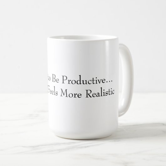 Funny Productive Mug (Devant droit)