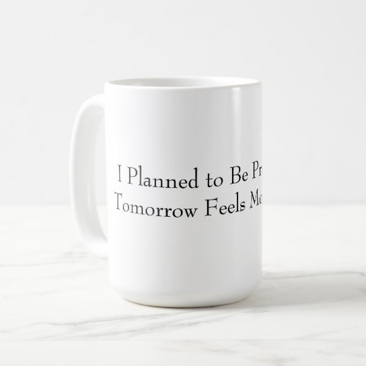 Funny Productive Mug (Devant gauche)