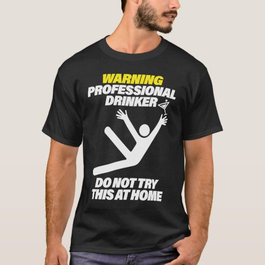 Funny Professional Drinker Dive Bar Pub Crawl T T-shirt (Voorkant)