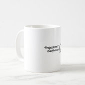 Funny Professional Overthinker Mug Design (Devant gauche)
