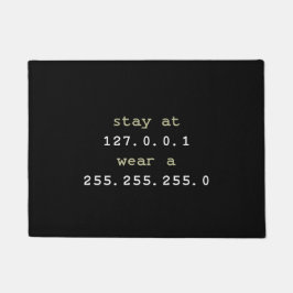 Funny programa coder - Black Doormat Deurmat