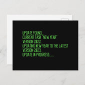funny programing 2023 new year saying feestdagenkaart (Voorkant / Achterkant)