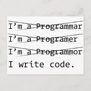 Funny Programmer Briefkaart