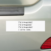 Funny Programmer Bumpersticker (Op auto)