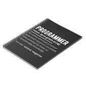 Funny Programmer Code Developer Betekenis Definiti Notitieboek (Linkerzijde)