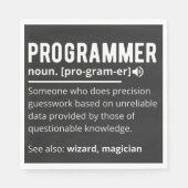 Funny Programmer Code Developer Betekenis Definiti Servet (Voorkant)