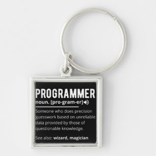 Funny Programmer Code Developer Betekenis Definiti Sleutelhanger