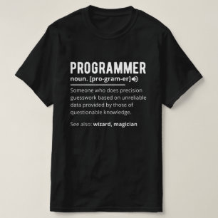 Funny Programmer Code Developer Betekenis Definiti T-shirt