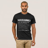 Funny Programmer Code Developer Betekenis Definiti T-shirt (Voorkant volledig)