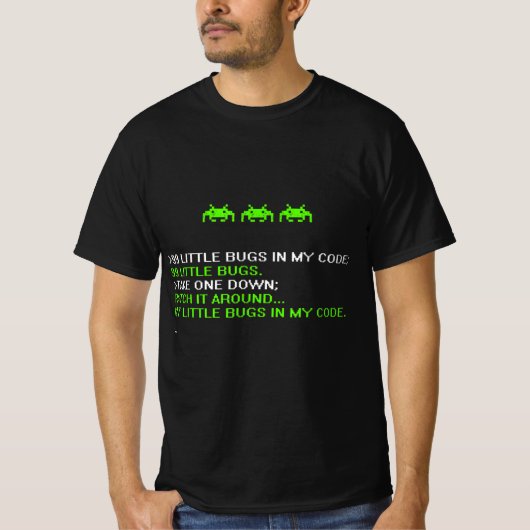 Funny Programmer Codering Debugger Hacker Computer T-shirt (Voorkant)