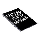Funny Programmer Computer Science Coder Notitieboek (Rechterzijde)