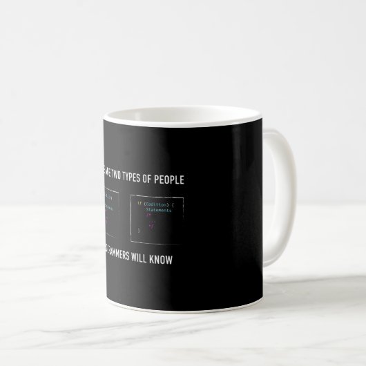 Funny Programmer Gift for Coding Geek Koffiemok (Voorkant rechts)