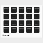 Funny Programmer Gift for Coding Geek Vierkante Sticker (Vel)