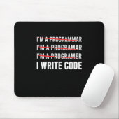 Funny Programmer I Wite Code Muismat (Met muis)