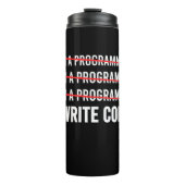 Funny Programmer I Wite Code Thermosbeker (Voorkant)