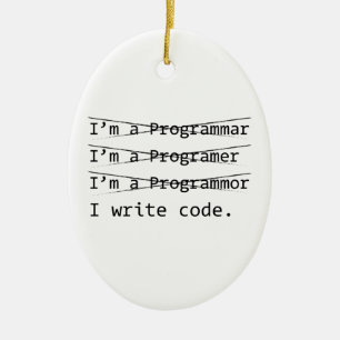 Funny Programmer Keramisch Ornament