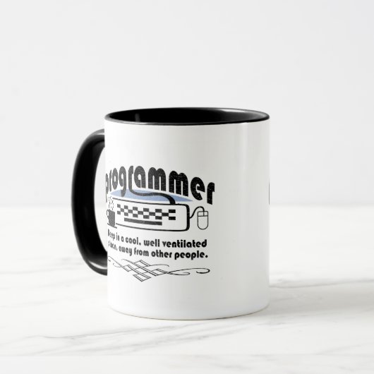 Funny Programmer Mok (Voorkant links)