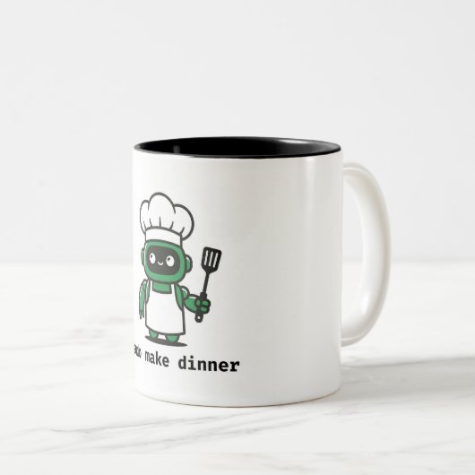 Funny Programmer Mug — sudo make dinner (Devant droit)