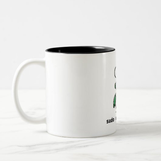 Funny Programmer Mug — sudo make dinner (Gauche)