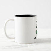 Funny Programmer Mug — sudo make dinner Tweekleurige Koffiemok (Links)