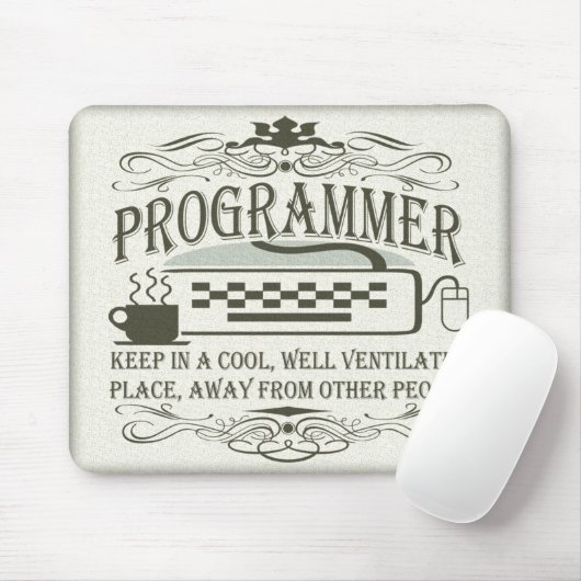 Funny Programmer Muismat (Met muis)