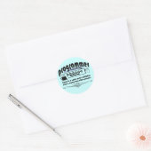 Funny Programmer Ronde Sticker (Envelop)