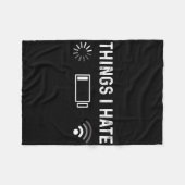 Funny Programmer Things I Hate Gamer  Fleece Deken (Voorkant (Horizontaal))