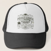 Funny Programmer Trucker Pet (Voorkant)