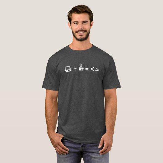 Funny Programmeur Code Coffee T-Shirt - Software N (Voorkant volledig)