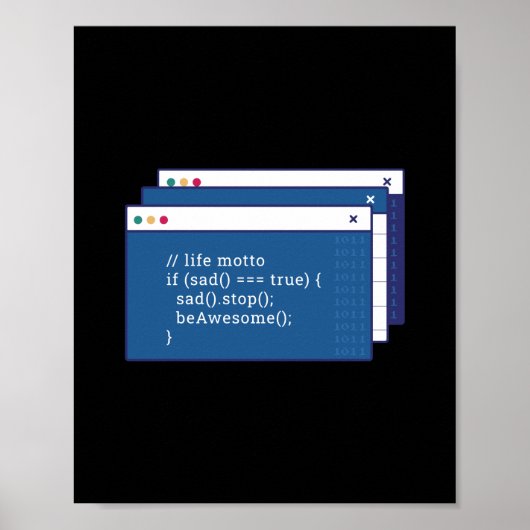 Funny Programming Coding Programmer Gift Poster (Voorkant)