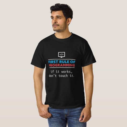 Funny Programming Gift for Developer Dad T-shirt (Voorkant volledig)