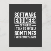 Funny Programming Software Engineer Gift Briefkaart (Voorkant)