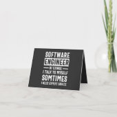 Funny Programming Software Engineer Gift Kaart (Voorkant)