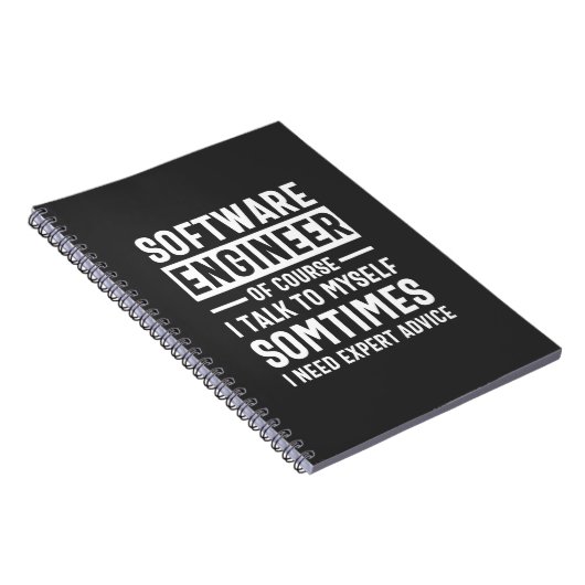 Funny Programming Software Engineer Gift Notitieboek (Rechterzijde)