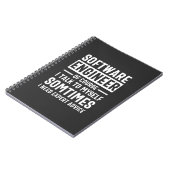 Funny Programming Software Engineer Gift Notitieboek (Linkerzijde)
