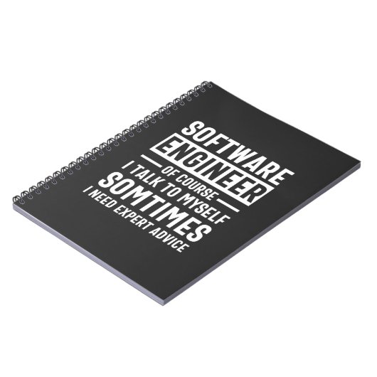 Funny Programming Software Engineer Gift Notitieboek (Linkerzijde)