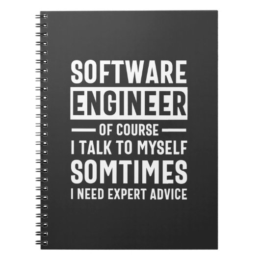 Funny Programming Software Engineer Gift Notitieboek (Voorkant)