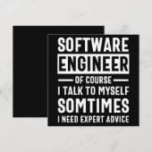 Funny Programming Software Engineer Gift Save The Date (Voorkant / Achterkant)