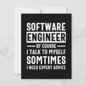 Funny Programming Software Engineer Gift Save The Date (Voorkant)