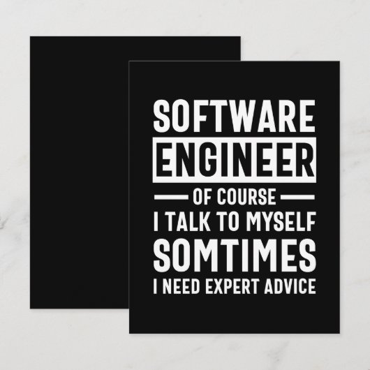 Funny Programming Software Engineer Gift Save The Date (Voorkant / Achterkant)