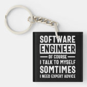 Funny Programming Software Engineer Gift Sleutelhanger (Voorkant)