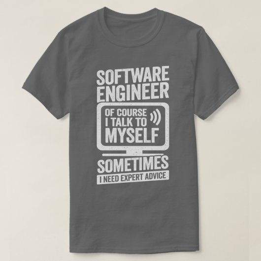 Funny Programming Software Engineer Gift T-shirt (Design voorkant)