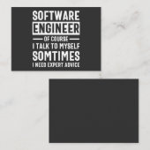 Funny Programming Software Engineer Gift Visitekaartje (Voorkant / Achterkant)