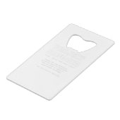 Funny Project Manager Dictionary Definition Kredietkaart Flessenopener (Achterkant Gekanteld)