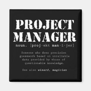 Funny Project Manager Dictionary Definition Magneet